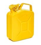 BW&reg; Benzinkanister Metall 5 Liter - Kraftstoffkanister Gelb - RAL 1018 -