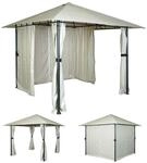 Mendler Pergola HWC-J63, Garten Pavillon Terrassen&uuml;berdachung mit Seitenwand,...