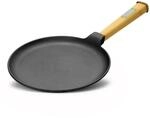 4BIG.fun Pfannkuchenpfanne &Oslash;22cm Gusseisen-Pfanne f&uuml;r Cr&ecirc;pes/Pfannkuchen