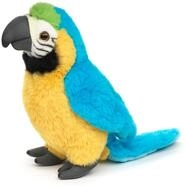 Uni-Toys - Papagei blau - 20 cm (H&ouml;he) - Pl&uuml;sch-Vogel, Ara - Pl&uuml;schtier,