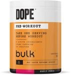 Bulk Dope Pre-Workout Powder, Fruit Punch, Energy Drink With Beta Alanine, Creatine,
