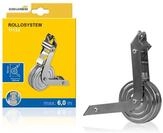 Schellenberg 11124 Aufputz-Gurtwickler aus Metall, Vernickelt