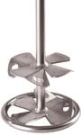 BERG SRR 120 G Scheibenr&uuml;hrquirl mit Sicherheitsring, M14-Aufnahme, Silber,