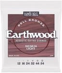 Ernie Ball Medium Light Earthwood Bell Bronze Gitarrensaiten Westerngitarre 12-54