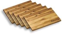 KESPER - 5er Pack - Fr&uuml;hst&uuml;cksbrettchen XL mit Einbrand Brotzeit - 32 x 21 cm...