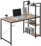 WOLTU Schreibtisch mit 4 Regalen - Computertisch f&uuml;r...