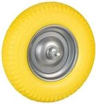 Relaxdays Schubkarrenrad 4.00-8, Vollgummi mit Achse, Ersatzrad Schubkarre,