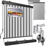 KESSER&reg; Senkrechtmarkise 180x250cm Au&szlig;enrollo Handkurbelmechanismus...