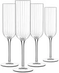Luigi Bormioli Bach-Serie Sektglas 4er Set - 210 ml Volumen - Geblasenes...