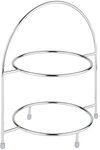 APS 33219 Serviergestell, f&uuml;r 2 Teller max. &Oslash; 27 cm, innerer Ring &Oslash; 18 cm, Metall