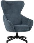MR. DEKO Ohrensessel Marconia drehbar | Eleganter Relaxsessel mit geschlossener