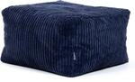 Icon Amara Hocker, Marineblau, Flauschiger Sitzsack Cord, Sitzpuff, Pouf Hocker...