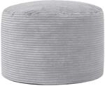 Icon Milano Hocker, Grau, Flauschiger Cord Stoff, Sitzsack Cord, Sitzpuff, Pouf