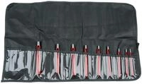 KS Tools 129.2107 Rundlocheisen-Satz, 9-tlg.