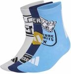 adidas Unisex Kinder Minecraft Youth Socks Socks, lgh solid grey/blue burst/dark