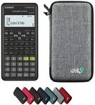 Casio fx-570ES Plus 2nd Edition inkl. WYNGS Schutztasche Hellgrau -