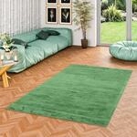 Pergamon Luxus Designer Teppich Vintage Handgewebt Roma Gr&uuml;n in 10 Gr&ouml;&szlig;en