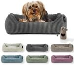 Rohrschneider Hundebett waschbar f&uuml;r kleine und mittelgro&szlig;e Hunde mit...