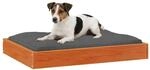 vidaXL Hundebett Wachsbraun 72 x 54 x 9 cm Massivholz Kiefer