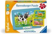 Ravensburger tiptoi Puzzle 00229-3 erste Puzzles: Bauernhoftiere, niedliche