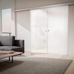 inova Doppelt&uuml;r Glas-Schiebet&uuml;r 2-Fl&uuml;gelig 1760 x 2035 mm satiniert Alu