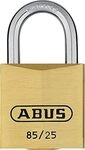 ABUS Vorh&auml;ngeschloss Messing 85/25 gl.-0250 - gleichschlie&szlig;end - f&uuml;r Kellert&uuml;ren,