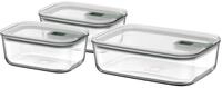 Mepal - Glasbeh&auml;lter mit deckel Set EasyClip - Sch&uuml;ssel mit Deckel und