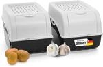 Novaliv Kartoffel Aufbewahrungsbox | 2x mitel 5L | Weiss | Kartoffelbox |...