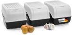 Novaliv Kartoffel Aufbewahrungsbox | 3x mittel 5L | Weiss | Kartoffelbox |...