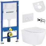 Belvit H&auml;nge WC Set sp&uuml;lrandlos mit Taharet Funktion, Softclose Deckel und...