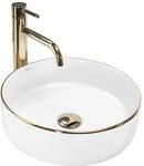 Rea Aufsatzwaschbecken Sami Gold Edge Waschtisch Handwaschbecken Waschschale