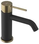 Sapho ULTRAMIX Waschtischarmatur, Schwarz matt/Gold matt