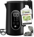aeco AQA ELITE elektrischer Wasserkocher Edelstahl schwarz-matt mit