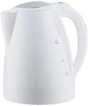 KHG Wasserkocher WK-174W Edelstahl/Kunststoff wei&szlig; 1,7 Liter, auswaschbarer