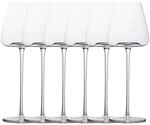 INTIRILIFE 6x Wein Glas mit modernem Design - 500 ml F&uuml;llmenge - Wei&szlig;wein...