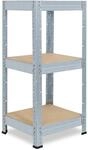 shelfplaza&reg; 90x60x60cm Profi Schwerlastregal verzinkt/Metallregal mit 3 B&ouml;den...