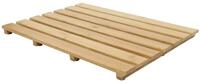 Spetebo Bambus Badematte - 53 x 35 cm - rutschfestes Baderost aus Massivholz -...