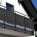 NYVI Polyrattan Balkon Sichtschutz Privafence 100x300 cm Anthrazit -...