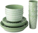 Koziol BLOMSTER SET Geschirrset | 16 Teile, florales Dekor, bruchfest,...