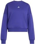 adidas Damen Essentials Small Logo Feel Cozy Relaxed Fit Sweatshirt, Pure
