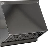Wandhaube schwarz DN125