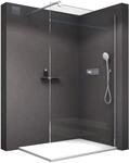 Bernstein Walk-In Duschwand EX101 80 x 200 cm Klarglas 10 mm Nano