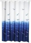 MSV Anti-Schimmel Duschvorhang - Anti-Bakteriell, waschbar, wasserdicht, mit 12