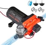 VEVOR Membranpumpe, 12 V DC, 18,9 L/min, selbstansaugende...