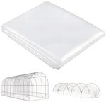 Outsunny Gew&auml;chshausfolie 7x8 m Wasserdicht mit UV Schutz Transparent