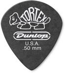 JIM DUNLOP Plektrum Tortex Pitch Black Jazz III 0,50mm 12 St&uuml;ck