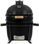BBQ-Toro Kamado Grill Holzkohlegrill Shiro &Oslash; 39 cm | Schwarz | Mini...