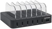 Manhattan 102254 organizzatore per stazioni di carica Nero (Charging Station, 6X