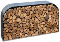 WESTMANN Kaminholzregal Stahl 212x46x111 cm Grau Brennholzlager Outdoor