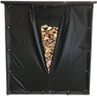 QUICK STAR Wetterschutz Set Front- & R&uuml;ckwand f&uuml;r Kaminholzregal 143 x 145 cm,